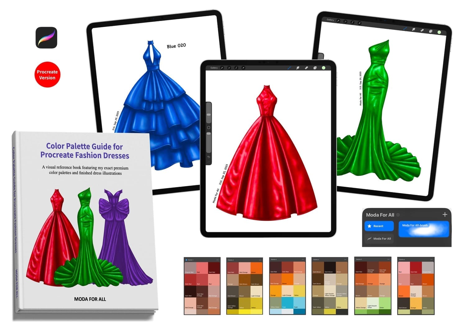 Instant Procreate Brushes for Fashion Illustration
