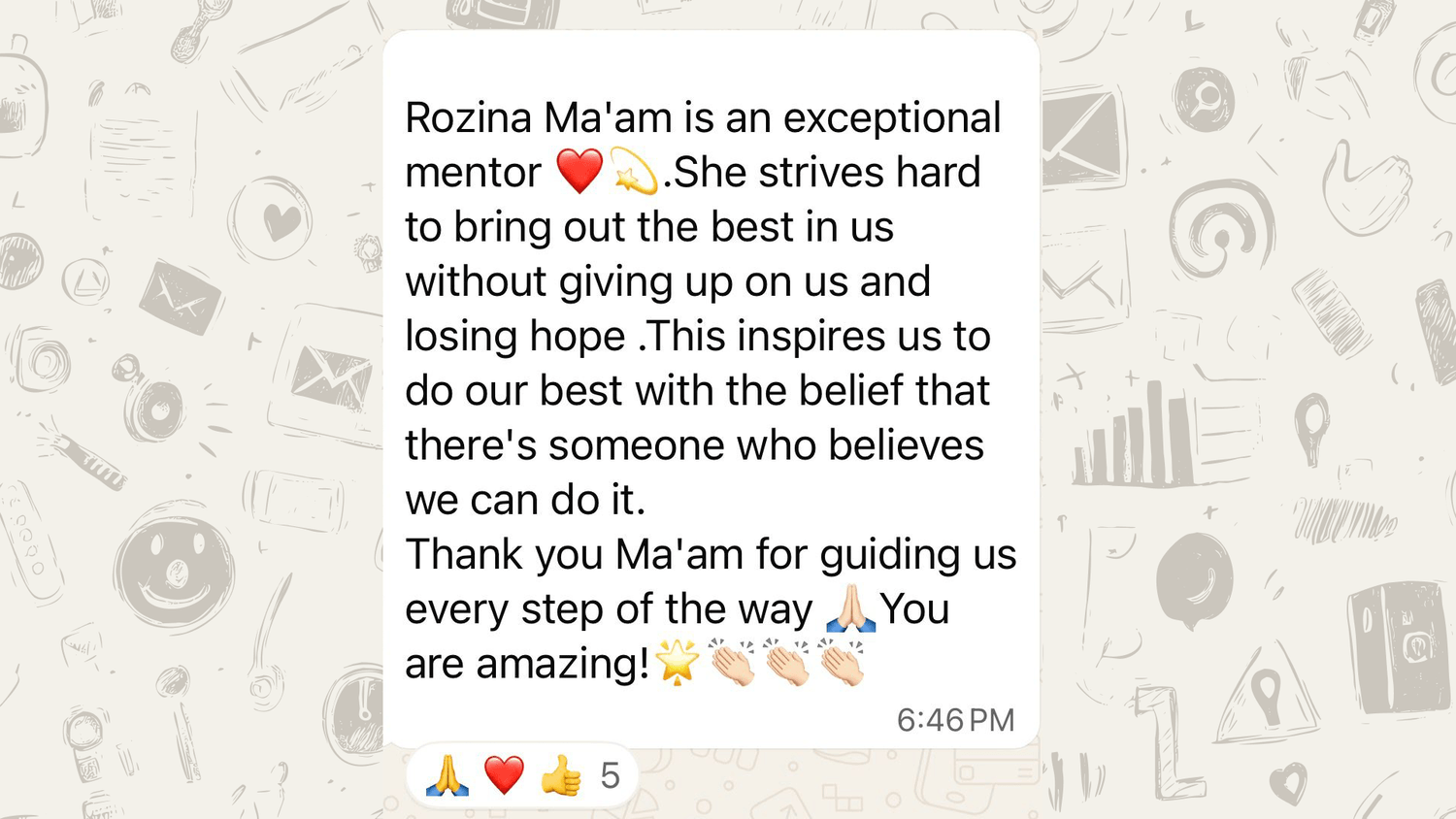 Parent testimonial