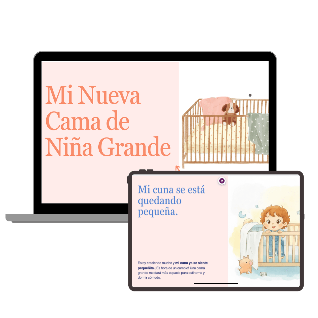 Plantilla de Historia Social para transición de cuna a cama - Es Hora de Dormir