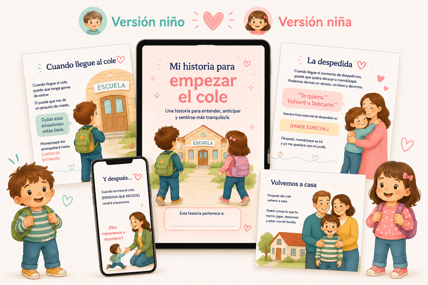 Plantilla de Historia Social para transición de cuna a cama - Es Hora de Dormir