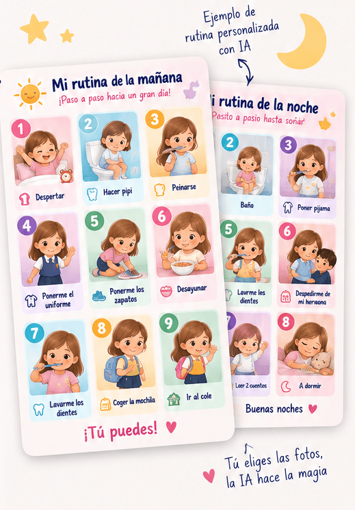 Plantilla de Historia Social para transición de cuna a cama - Es Hora de Dormir