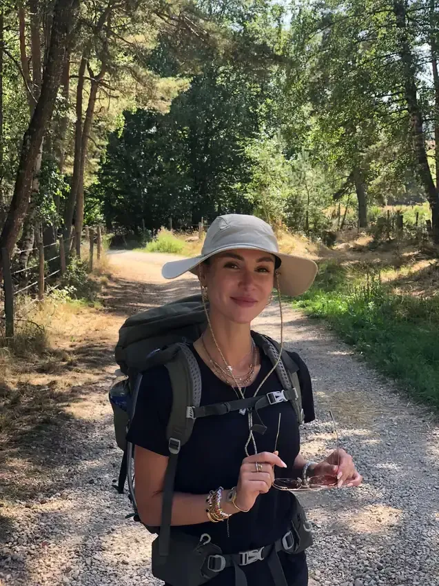 Charlotte sur le chemin de Saint-Jacques-de-Compostelle