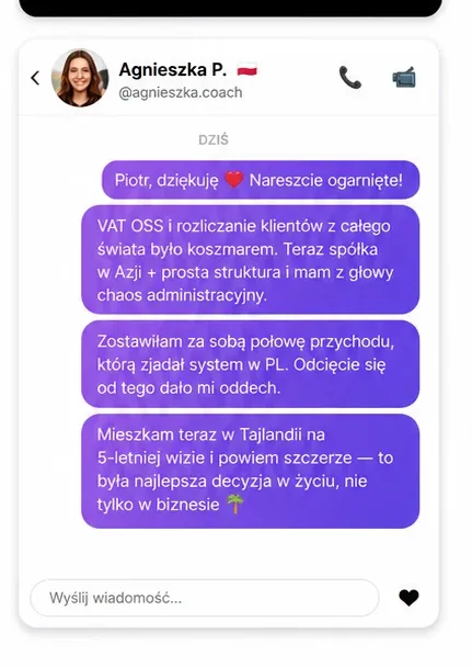 Opinia Agnieszki (Instagram) o PLAN BPG