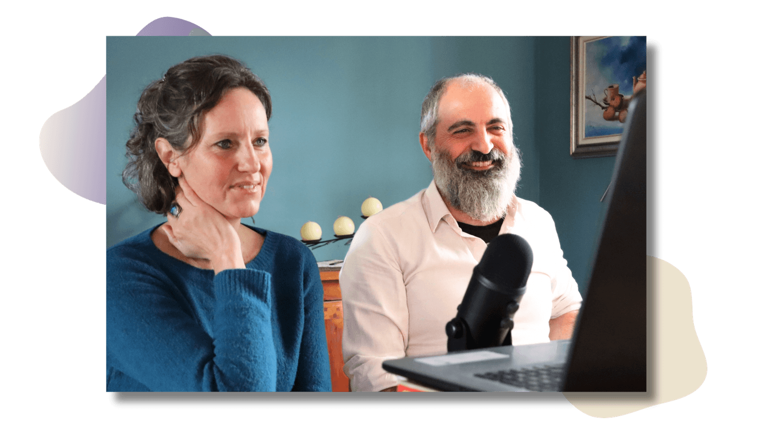 Gabriella Bardelli e Andrea Leone durante una sessione online dell’Accademia