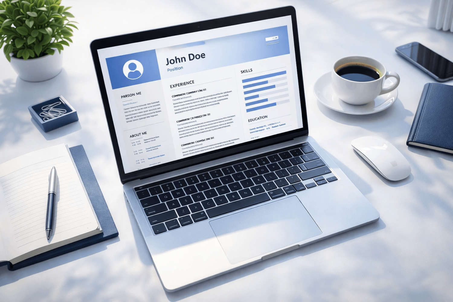 CV Précis - Mockup CV professionnel