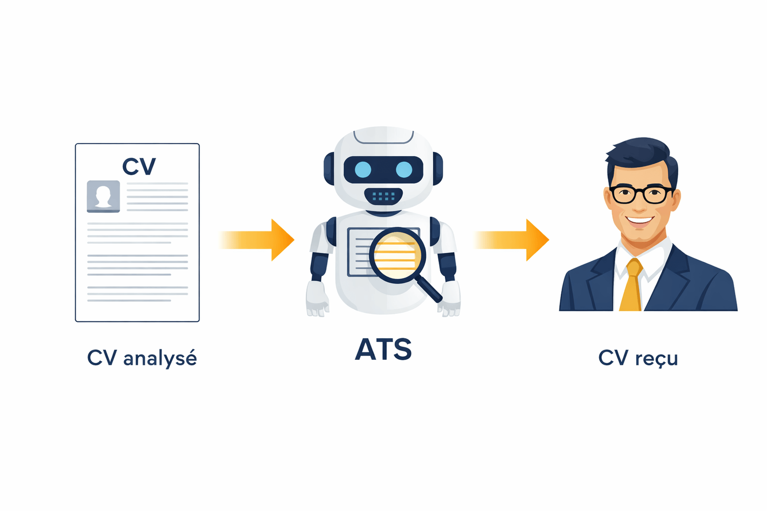 Schéma ATS - Filtre robot recruteur