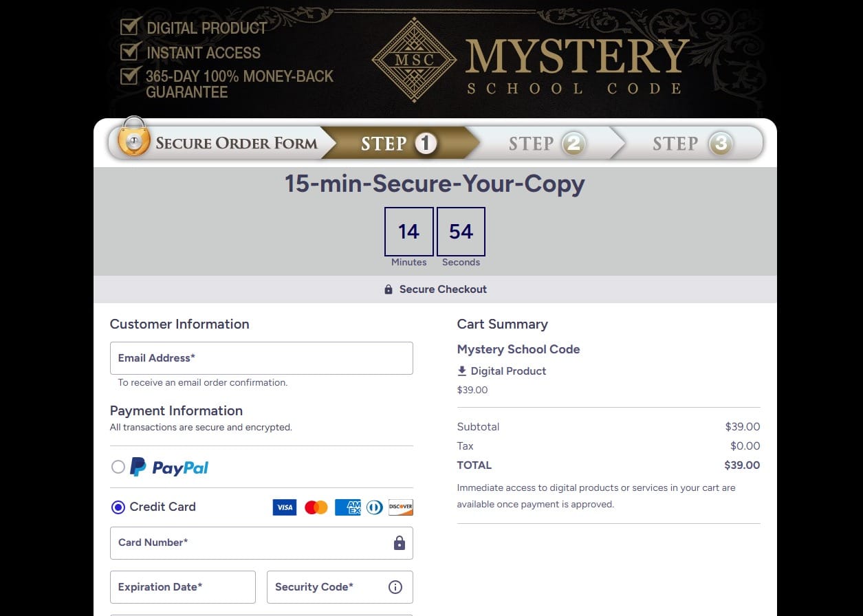 Mystery School Code Program official website