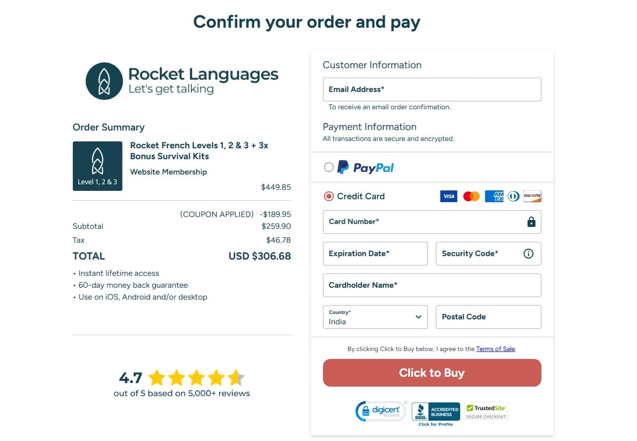 Rocket Languages Program