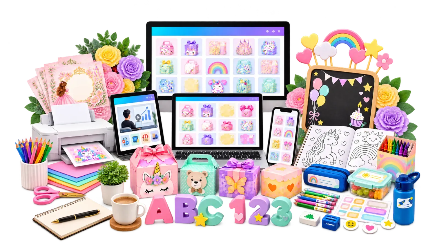 Kit Imprime y Crea con todos los dise&ntilde;os y regalos