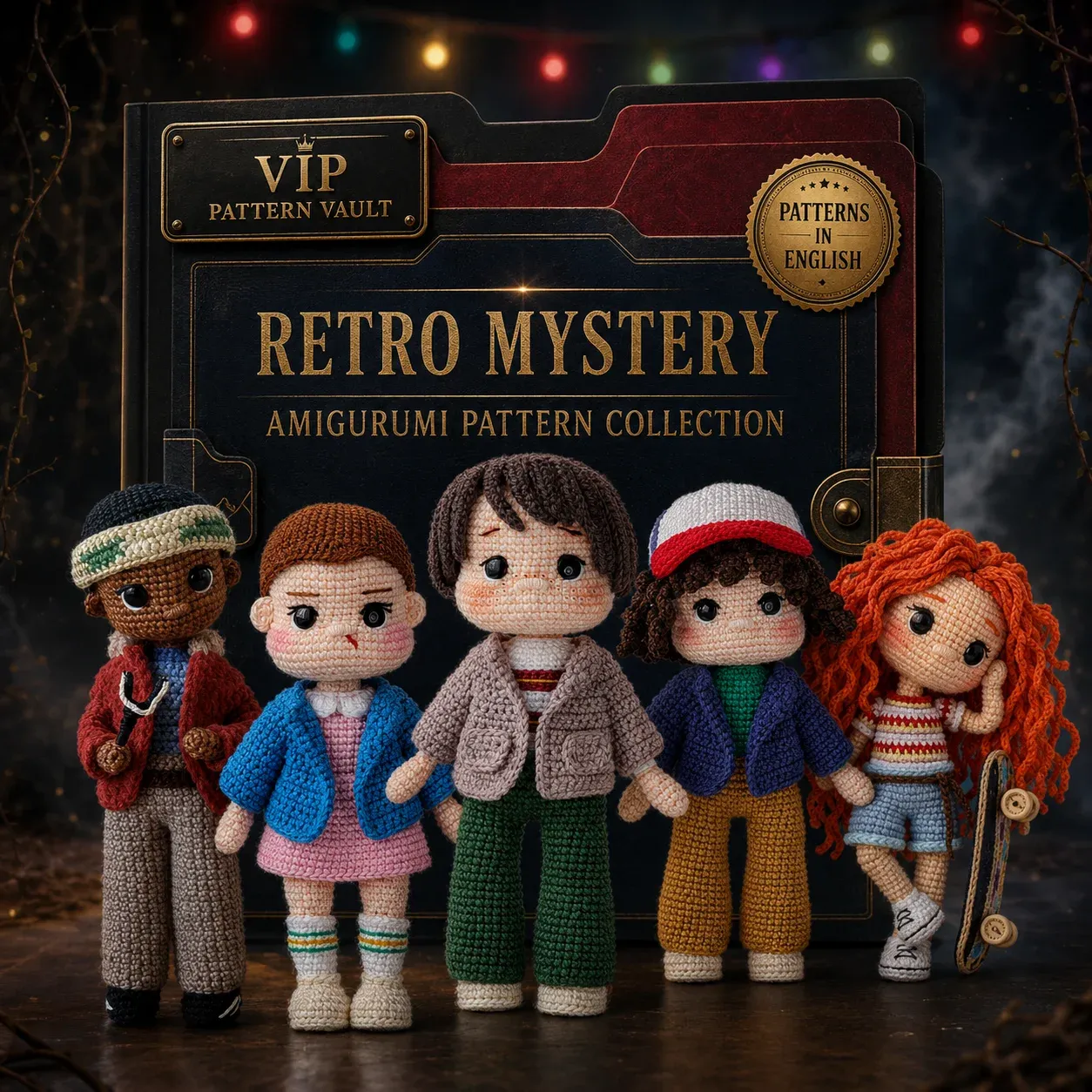 Retro Mystery amigurumi pattern collection