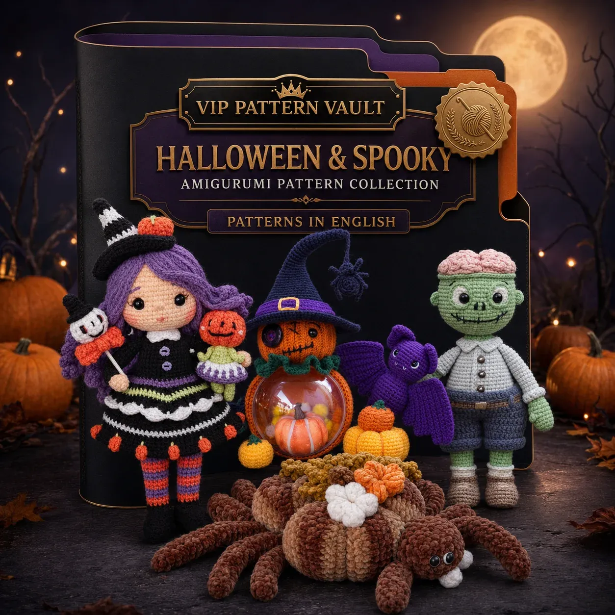 Halloween and Spooky amigurumi pattern collection