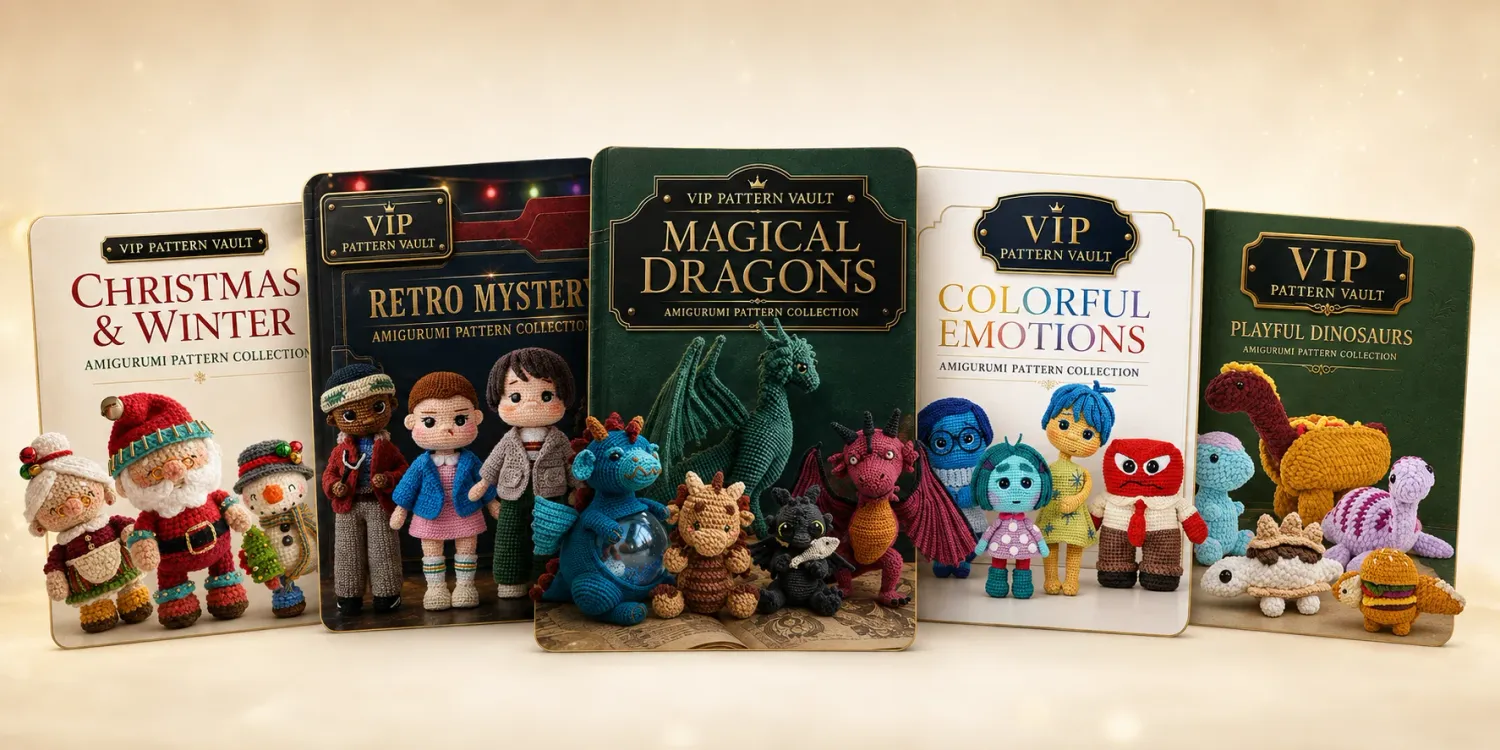 Featured collections inside the private VIP Amigurumi Pattern Vault
