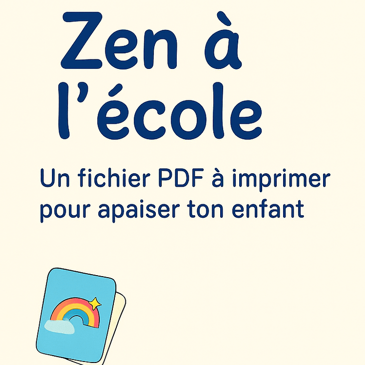 Zen à l'école – Le coffret qui apaise et rassure ton enfant en PDF