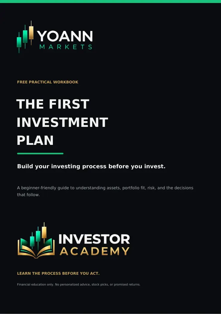 Authentic cover of The First Investment Plan workbook