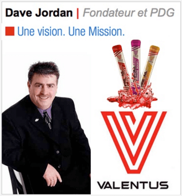 Avis Valentus, Mr. David Jordan. PDG Valentus