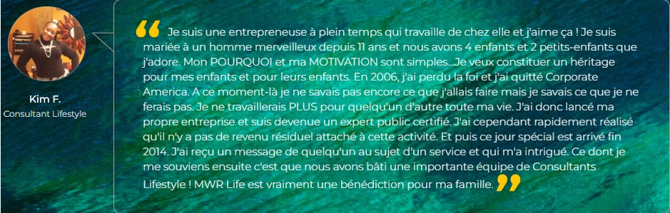 Témoignage 1 MWR Life