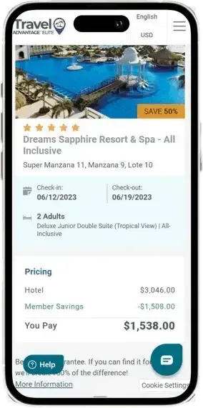 Réservation Cancun travel advantage