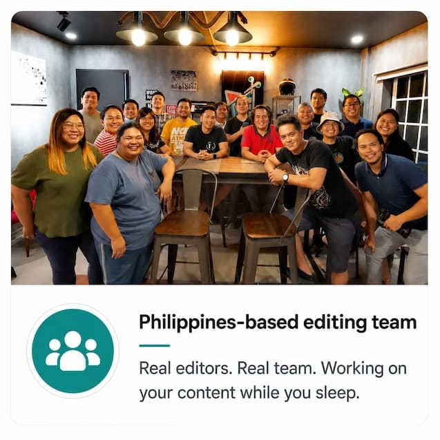 The EMVN editing team in the Philippines
