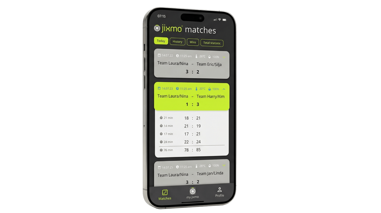 jixmo App Interface