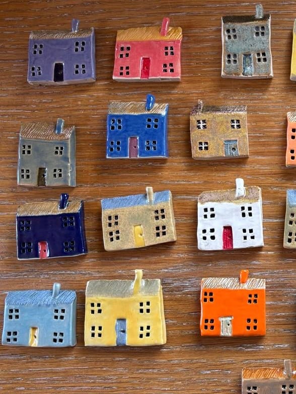 Handmade ceramic cottages