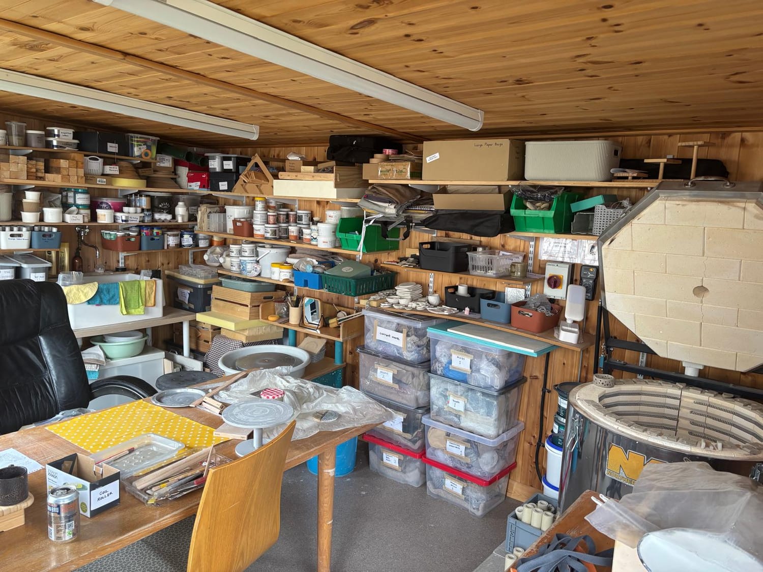 Inside the Crochendymark pottery studio
