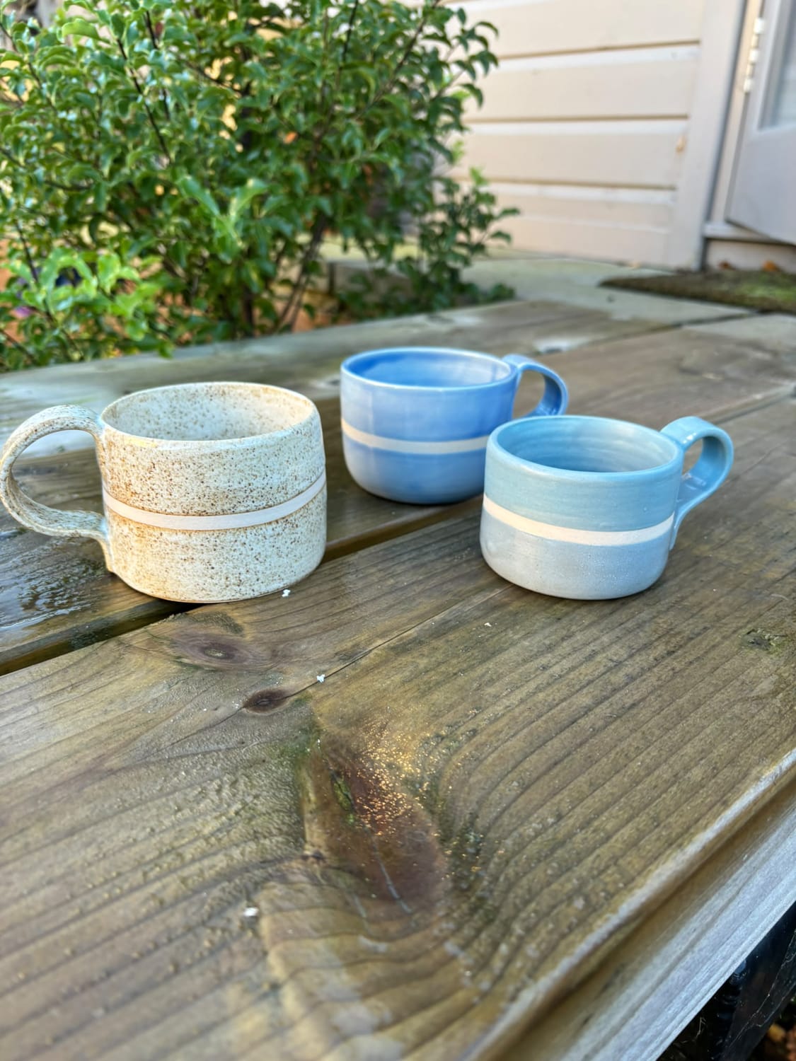 Handmade pottery mug