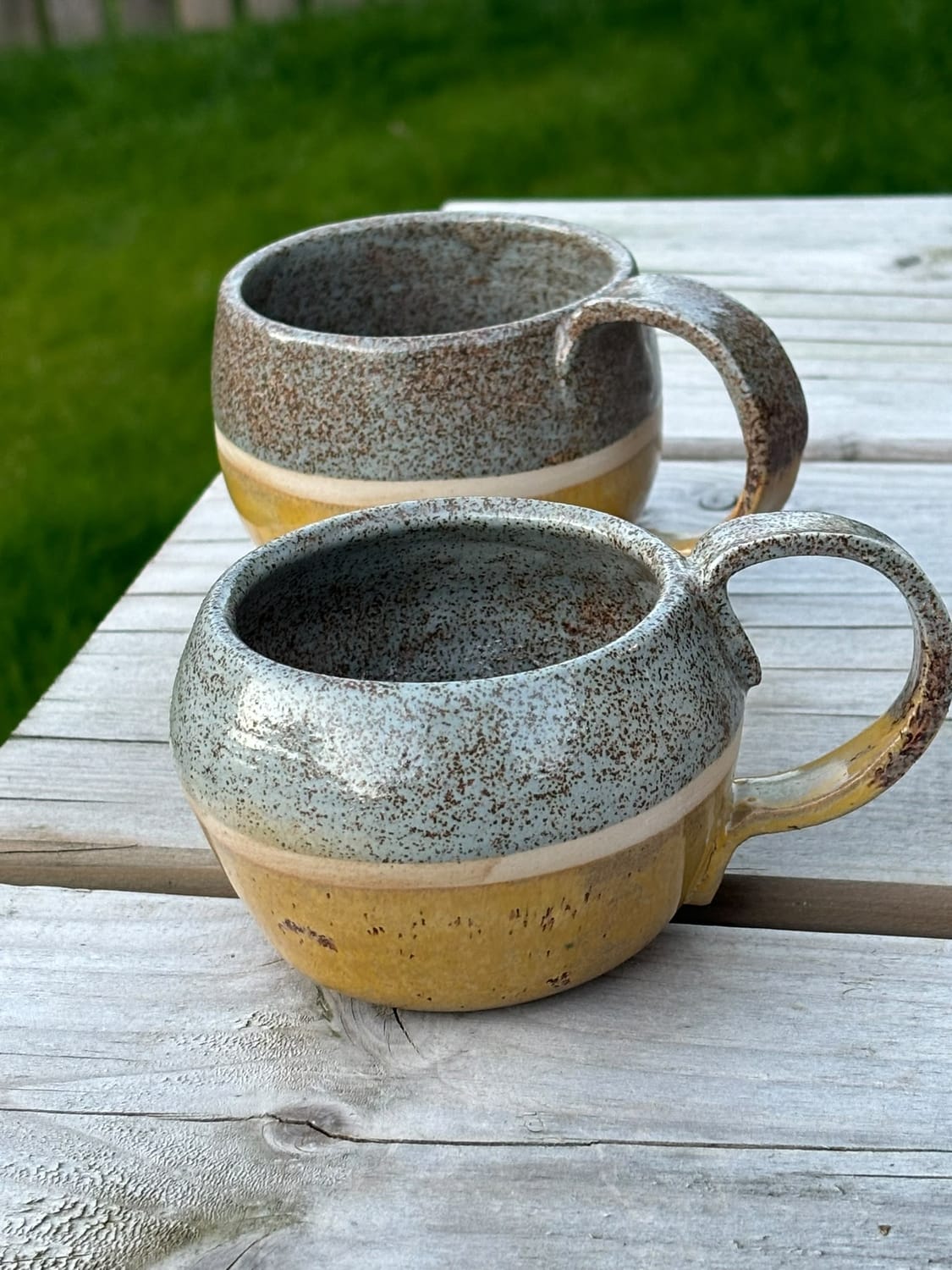 Handmade pottery mug