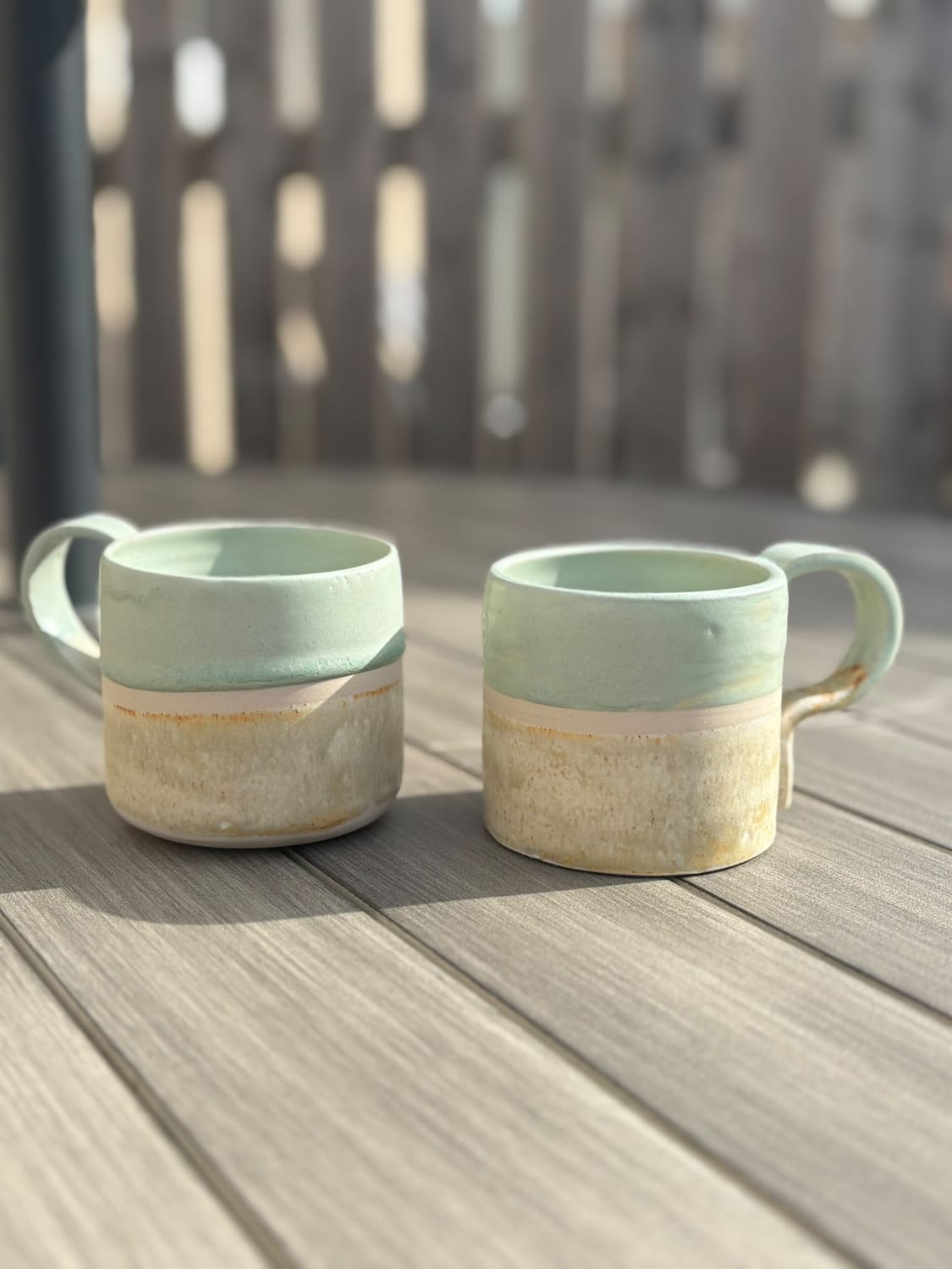 Handmade pottery mug