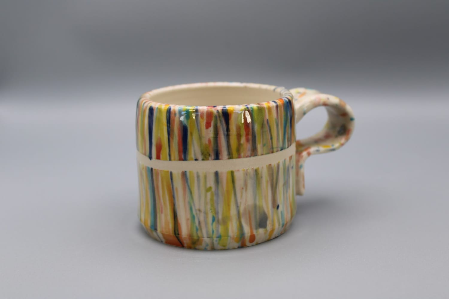 Handmade pottery mug