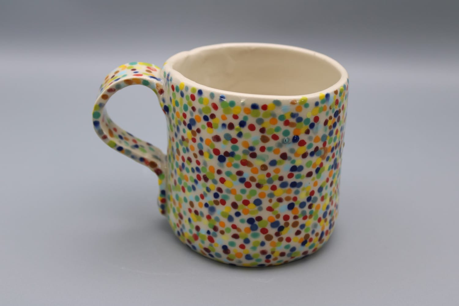 Handmade pottery mug