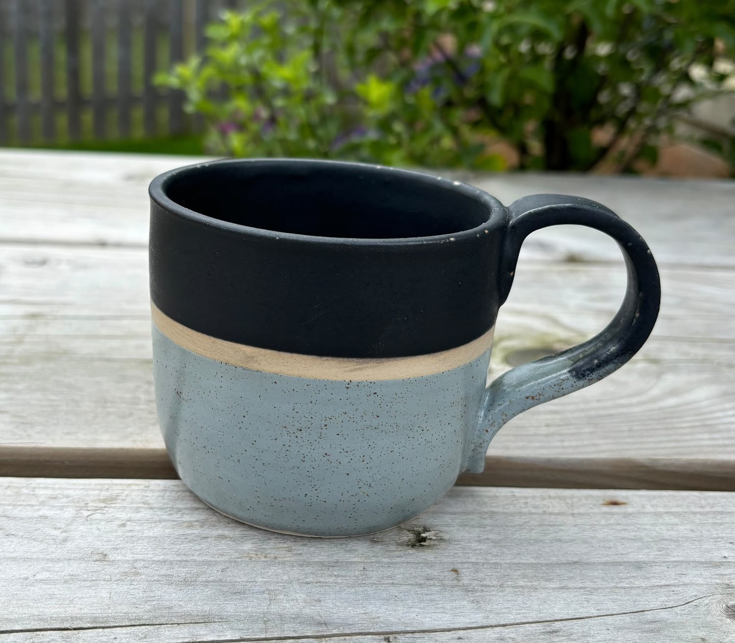 Handmade pottery mug