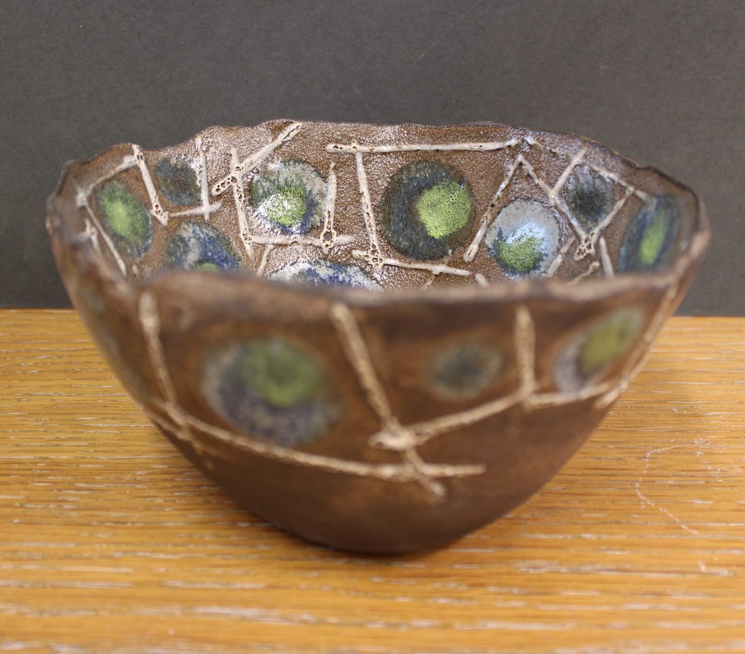 Organic handmade pottery bowl