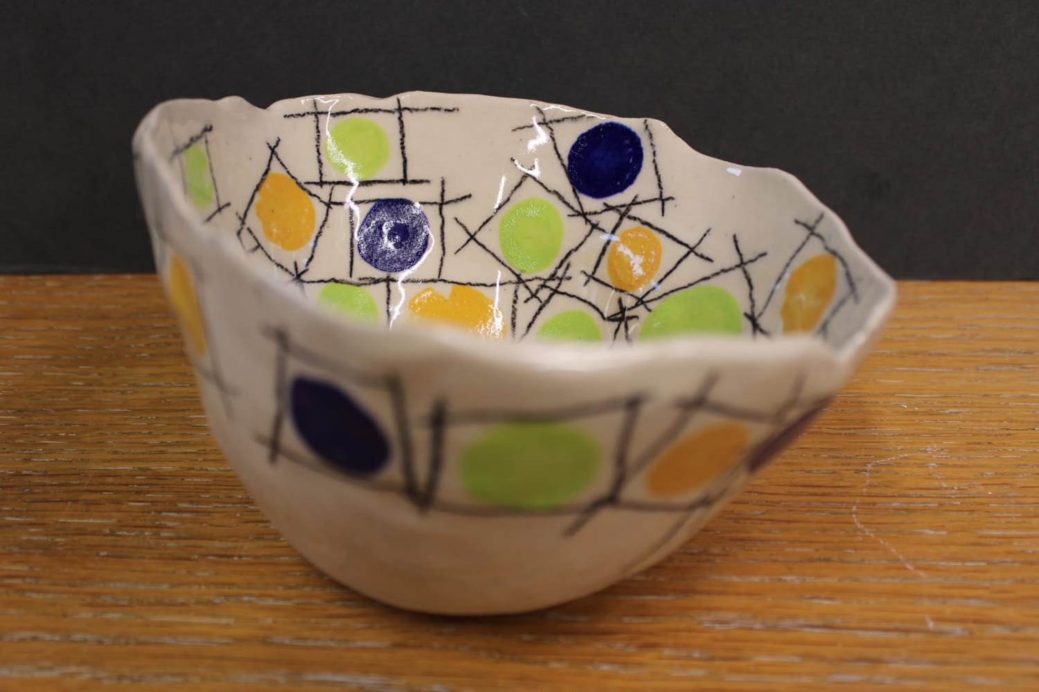 Organic handmade pottery bowl