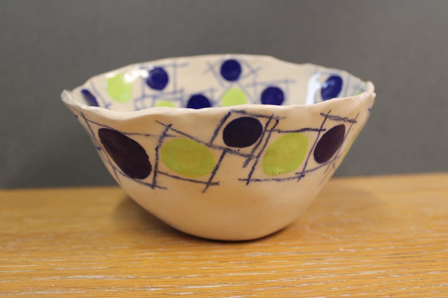 Organic handmade pottery bowl