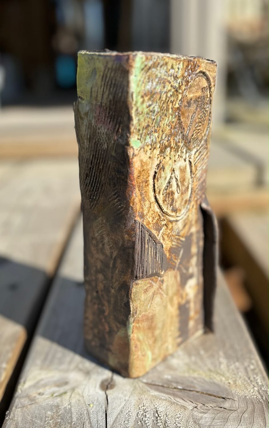 Handmade pottery vessel