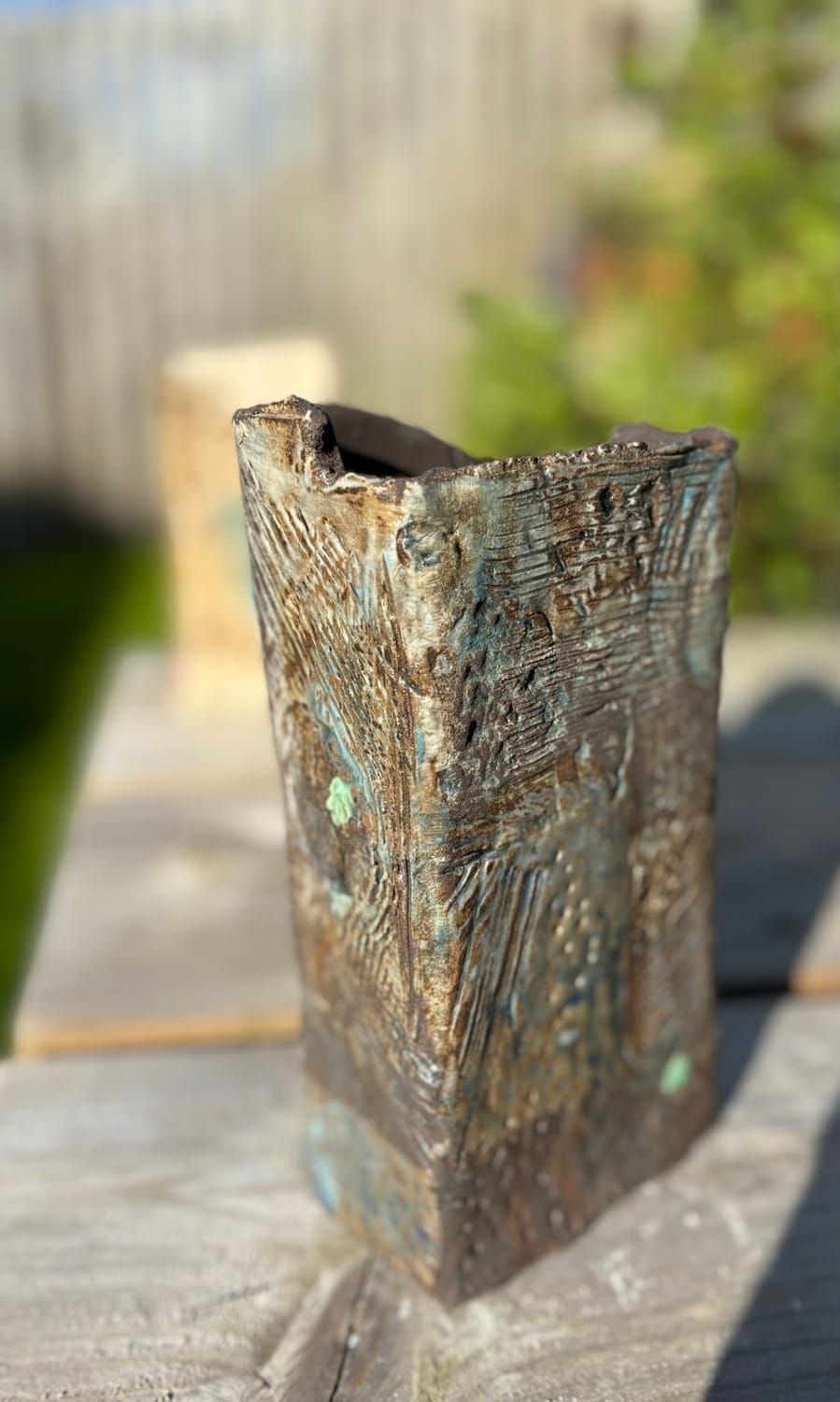 Handmade pottery vessel