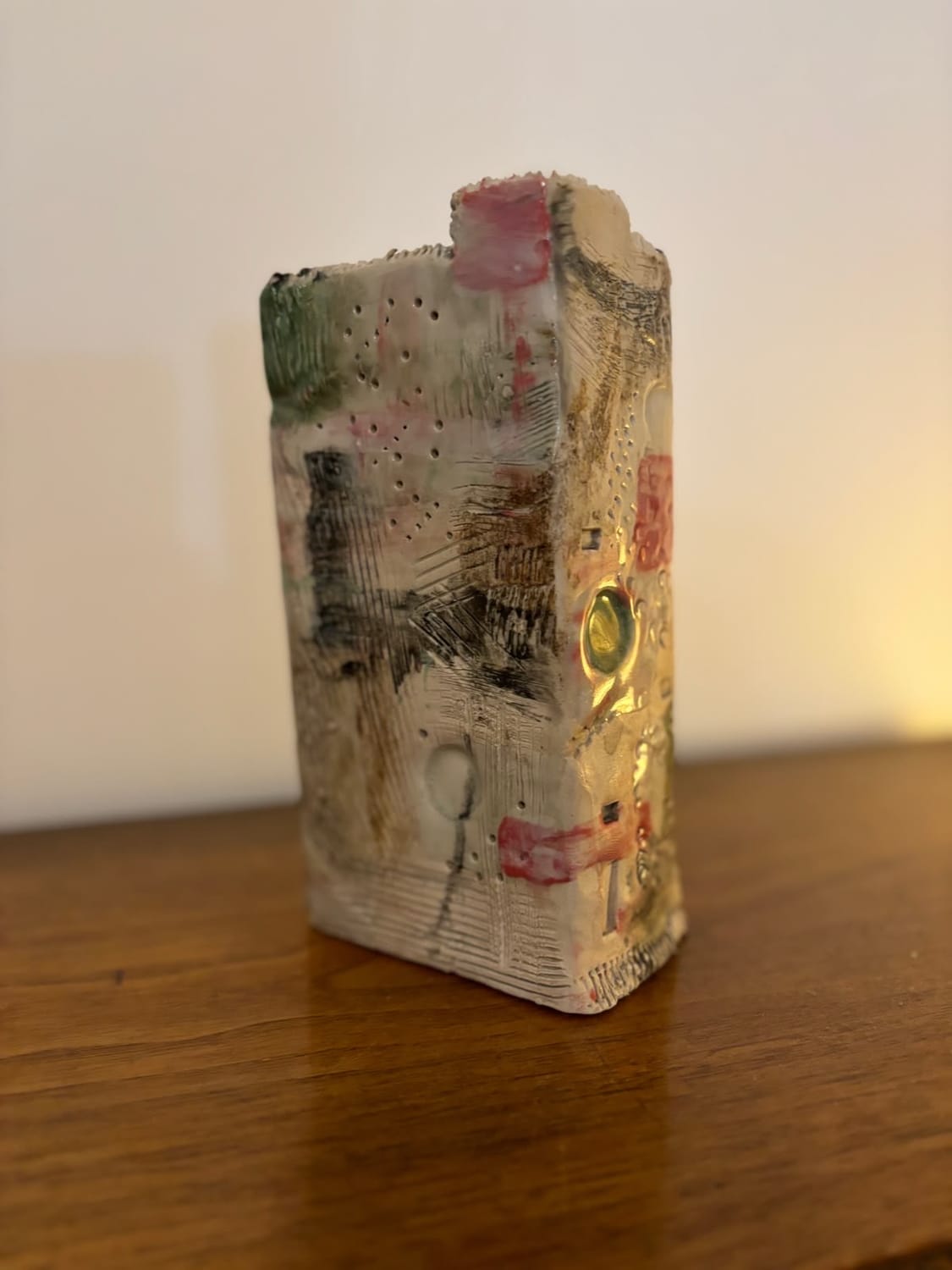 Handmade pottery vessel
