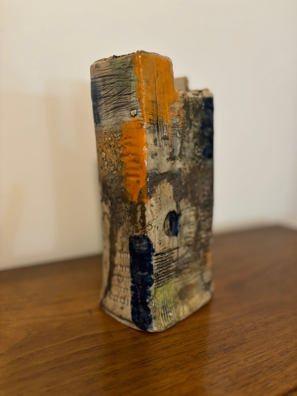 Handmade pottery vessel
