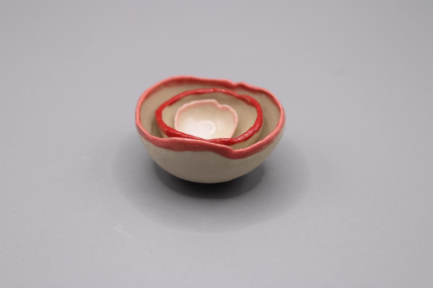 Handmade small stacking dishes