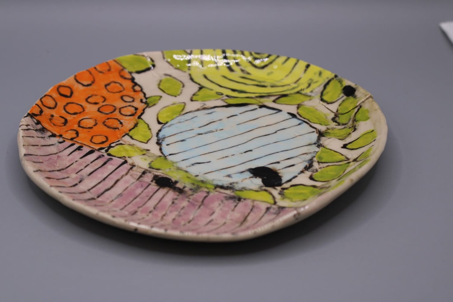 Handmade ceramic plate