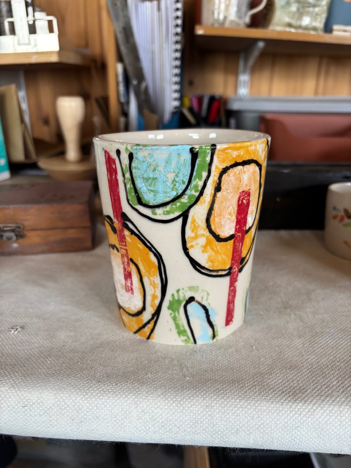 Handmade ceramic bowl, dish or pot
