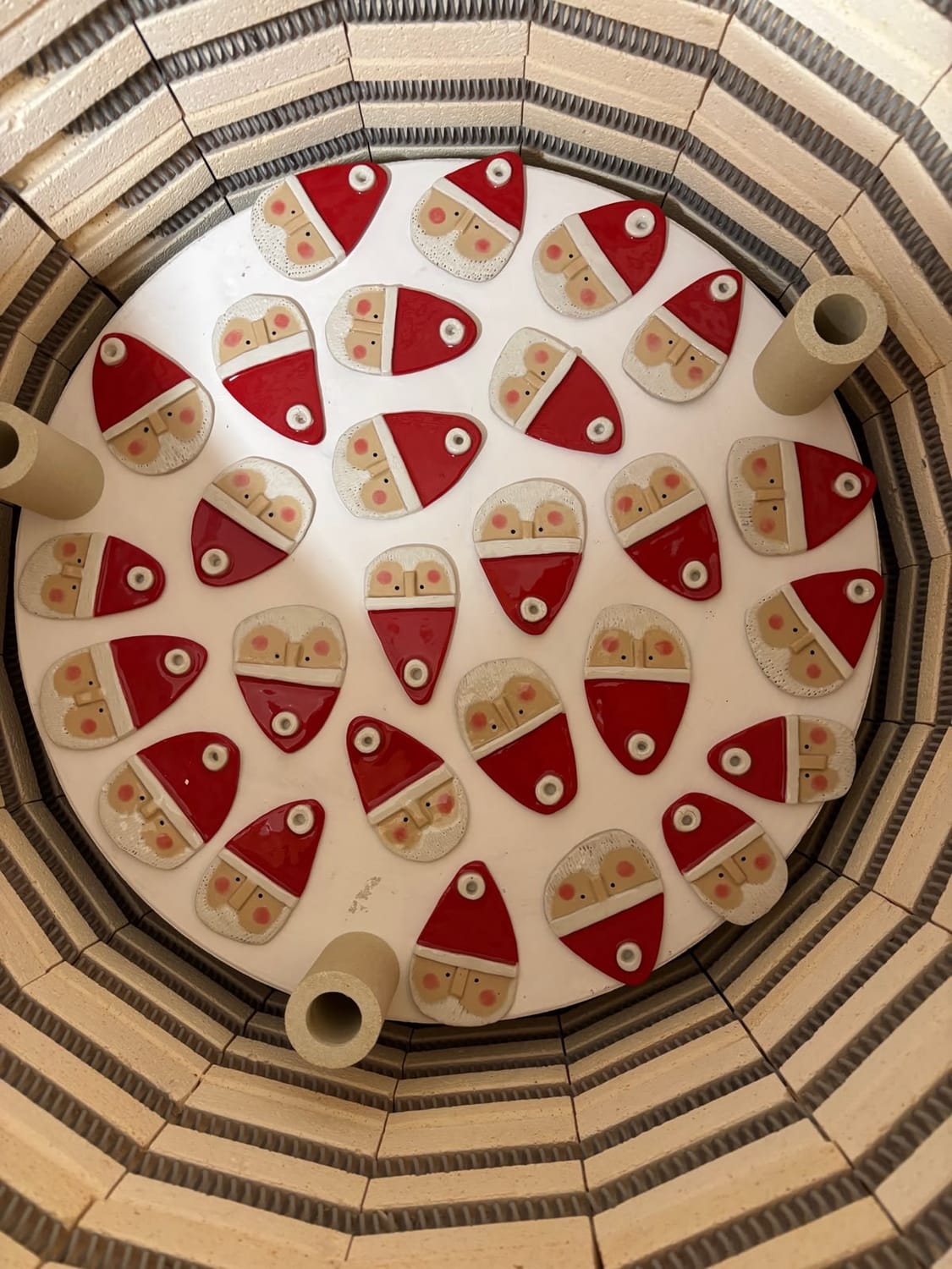 Handmade ceramic Christmas tree decoration