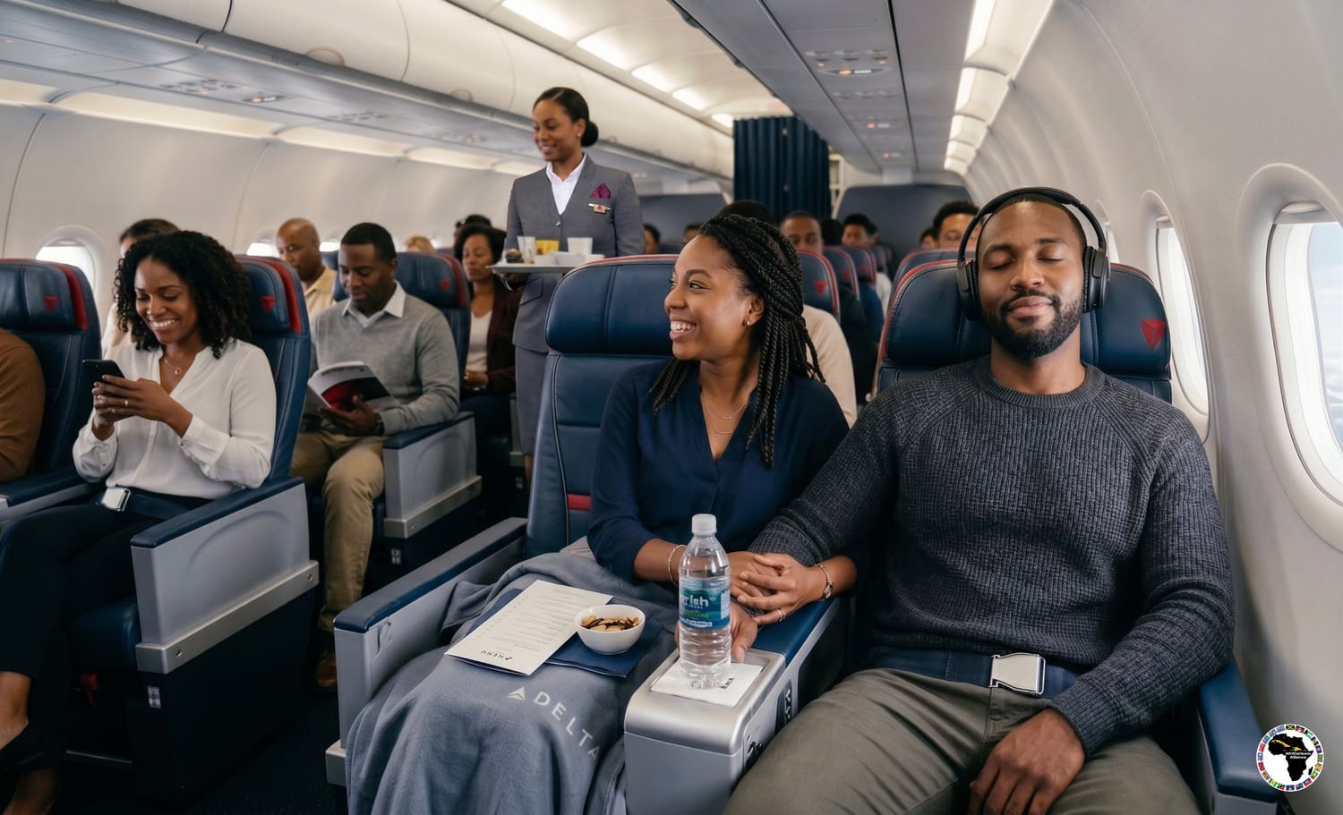 Airplane in flight - all inclusive airfare