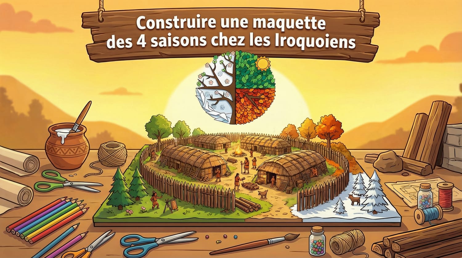 Construire une maquette des 4 saisons chez les Iroquoiens