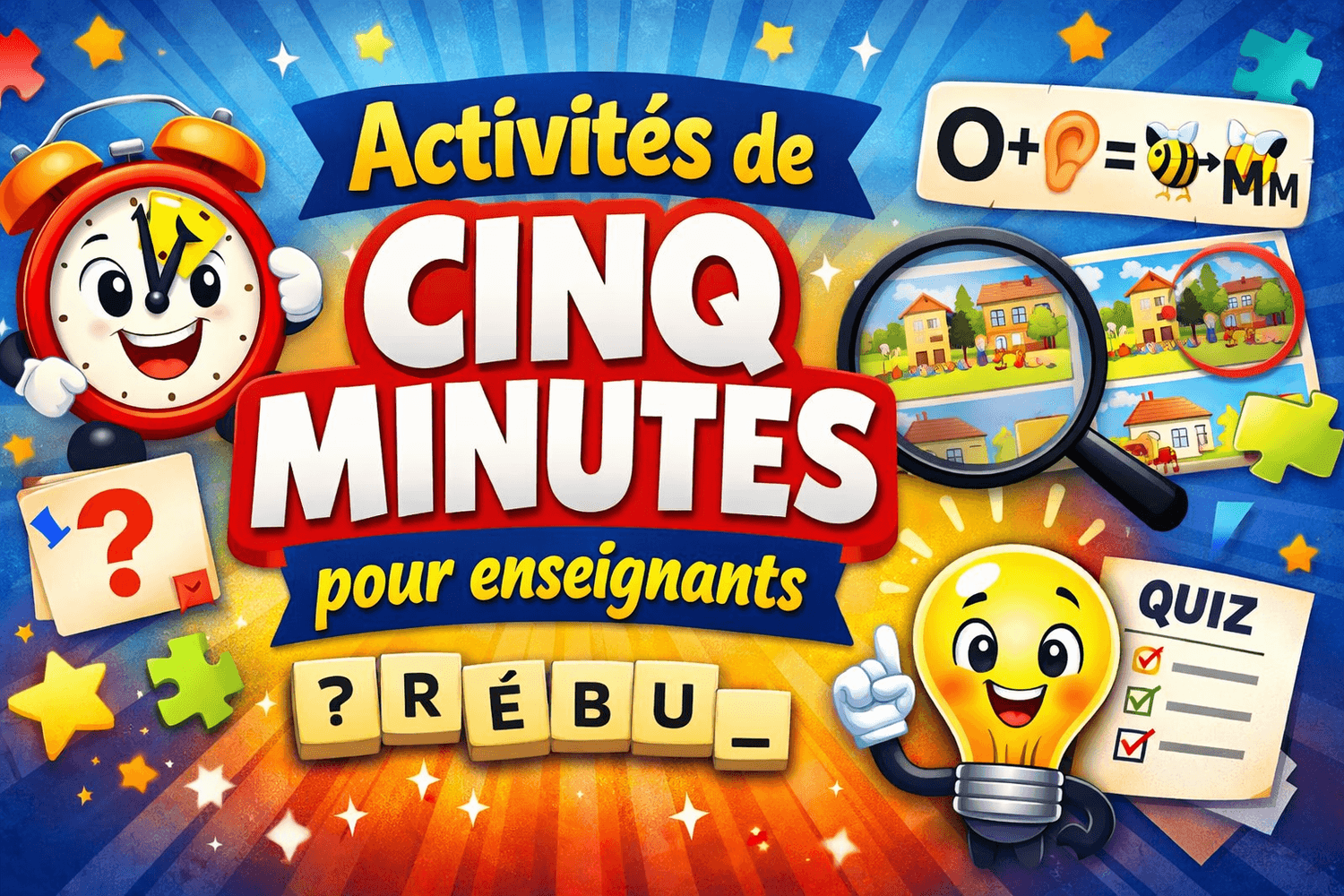Activités 5 minutes pour les transitions