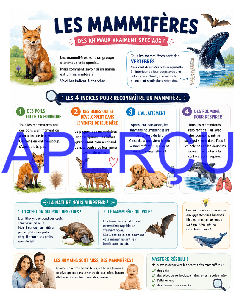 Extrait Mammifères 1