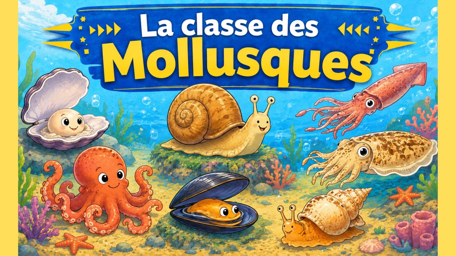 La classe des mollusques