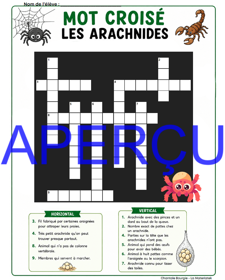 Extrait Arachnides 4