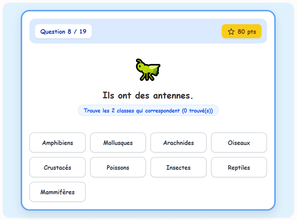 Jeu de classement 4