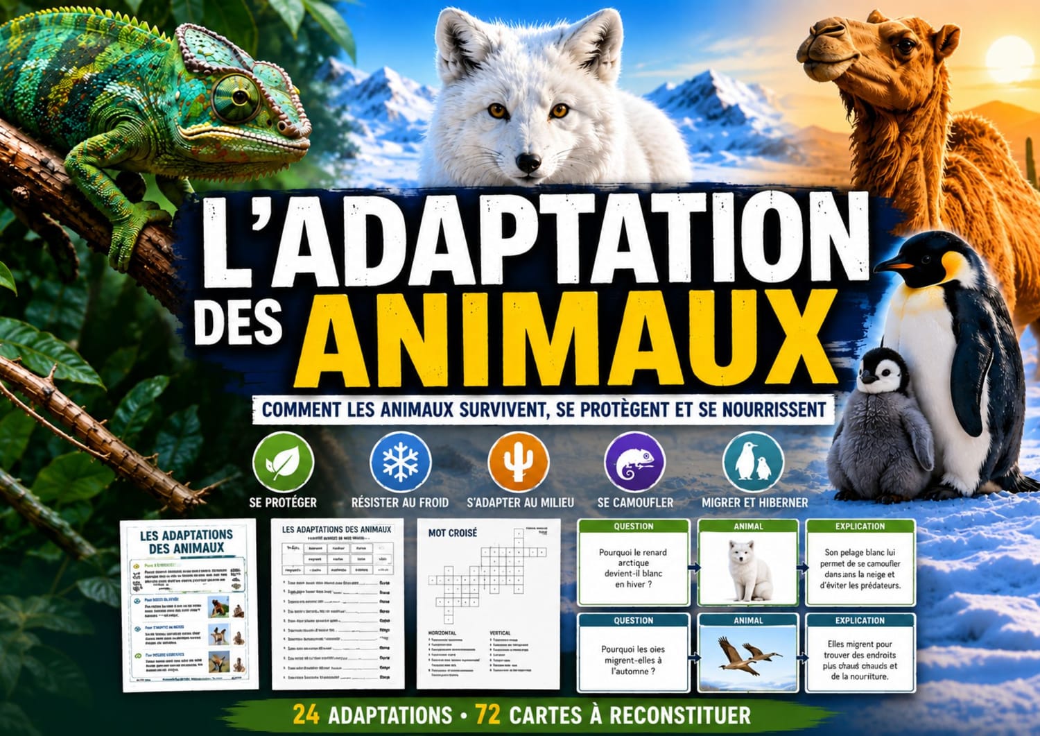 Les adaptations des animaux